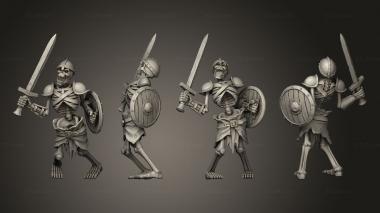 Military figurines Swamp Skeleton 10 3d model