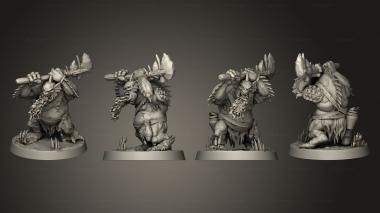 Military figurines Swamp Troll C Base Roundwashed 002 3d model