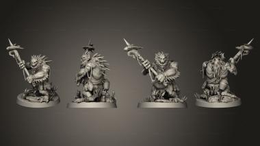 Military figurines Swamp Troll D Base Roundwashed 001 3d model