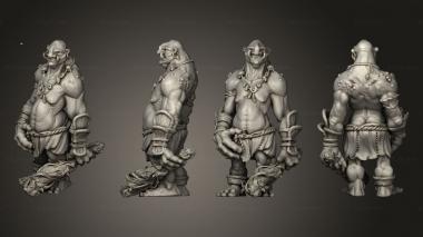 Military figurines Swamp Troll Neutral 3d model