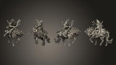 Military figurines Swamps Darr Mushroomancer 3d model