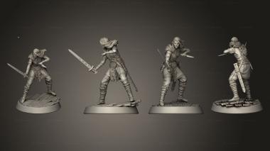 Military figurines Swash buckler 2 3d model