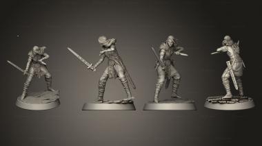 Military figurines Swash buckler 3d model