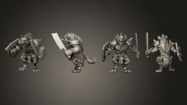 Military figurines Sword N Shield Gnoll 3d model