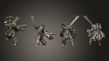 Military figurines Sword Pose Helmet Single 3d model