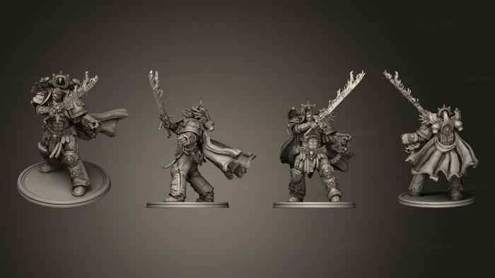 Military figurines (Sword Pose Single, STKW_13380) 3D models for cnc