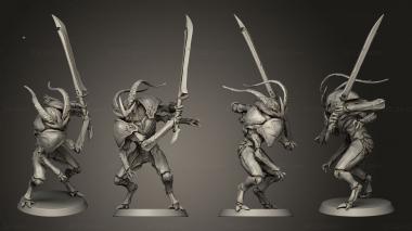 Military figurines Sword Swing Wingless 3d model