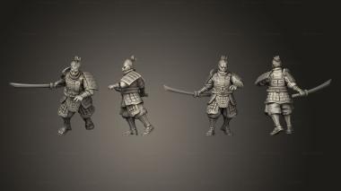 Military figurines swordsman 03 3d model