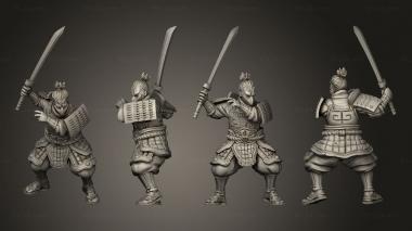 Military figurines swordsman 04 3d model