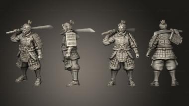 Military figurines swordsman 06 3d model