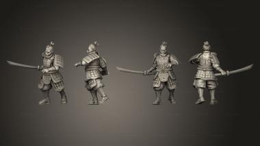 Military figurines swordsman 08 3d model