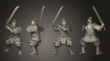 Military figurines swordsman 09 3d model