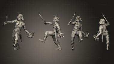 Military figurines Sylvie Chaos Goddess action nocloak 3d model