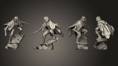 Military figurines Sylvie Chaos Goddess dynamic cloak 3d model