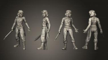 Military figurines Sylvie Chaos Goddess heroic nocloak 3d model
