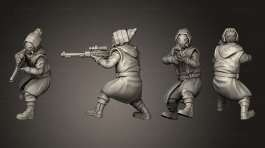 Military figurines syndicate commander 009 3d model
