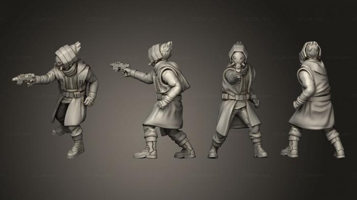 Military figurines (syndicate pistol 07, STKW_13432) 3D models for cnc
