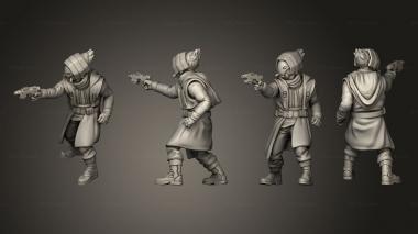 Military figurines syndicate pistol 08 3d model