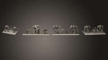 Military figurines Syntha CLAU Pyro Base 3d model