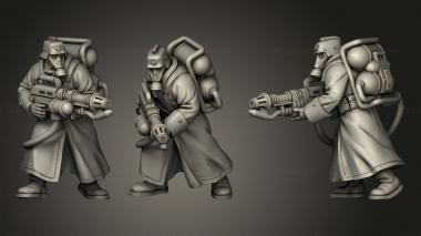 Military figurines Krieg Flametrooper 3d model