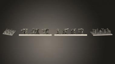 Military figurines Syntha Tactical Cell 3d model