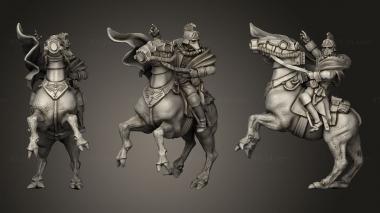 Military figurines Krieg Horse Company Commander 3d model