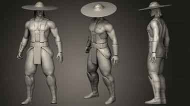 Military figurines kung lao mortal kombat 3d model