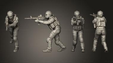 Military figurines Task Force 01 3d model