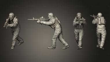 Military figurines Task Force 2 3d model