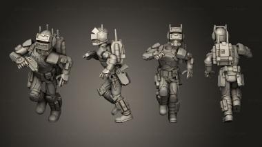 Military figurines Tech 1 3d model