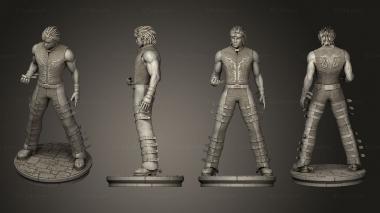Military figurines tekken hwoarang statue 3d model