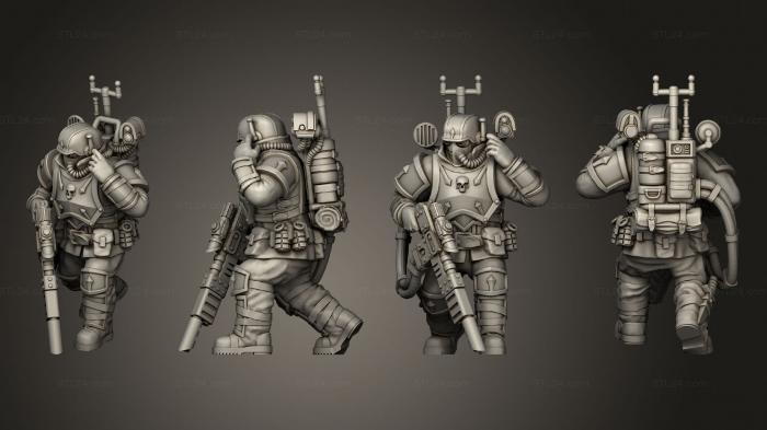 Military figurines (Tempestus Scion Comms, STKW_13514) 3D models for cnc