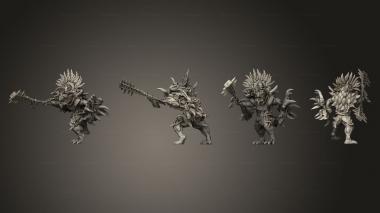Military figurines Temple Guard champion 3d model