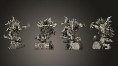 Military figurines Temple Guard musician 3d model