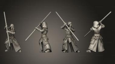 Military figurines Temple Guard 03 3d model