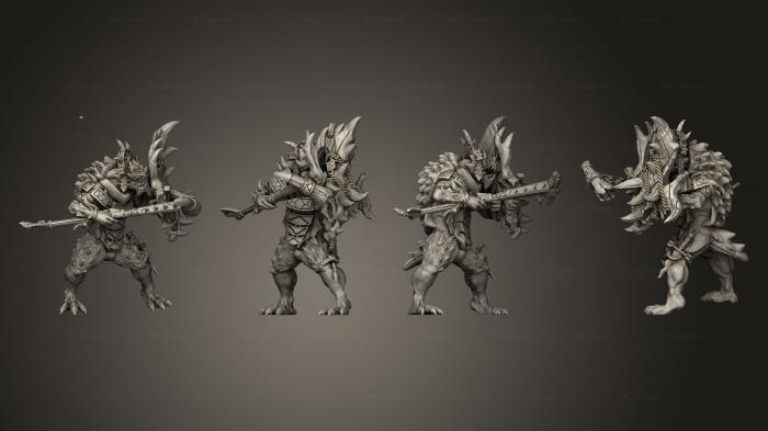 Military figurines (Temple Guard 04, STKW_13530) 3D models for cnc