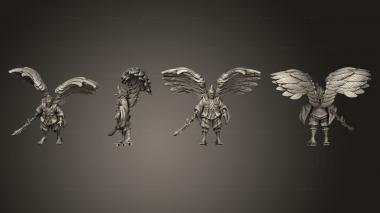 Military figurines tengu 01 3d model