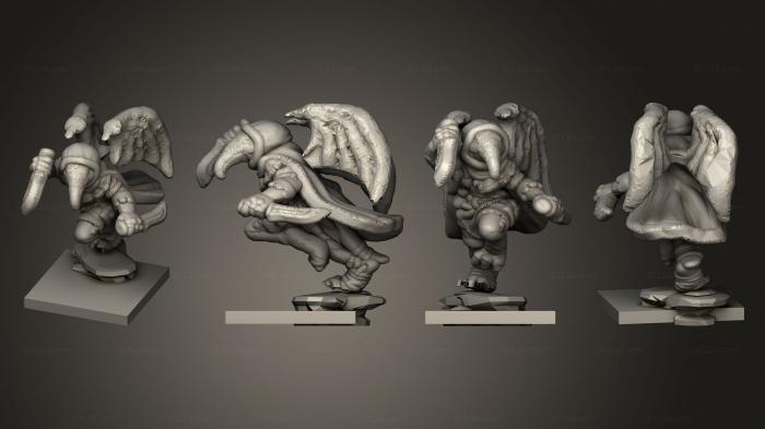 Military figurines (Tenku Bird Warrior 001, STKW_13538) 3D models for cnc