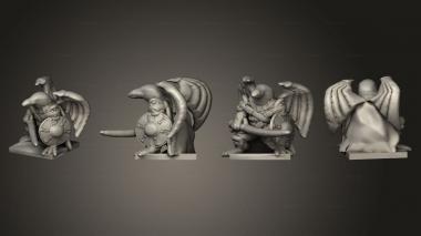 Military figurines Tenku Bird Warrior 002 3d model