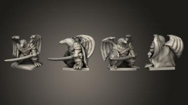 Military figurines Tenku Bird Warrior 003 3d model