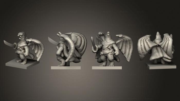 Military figurines (Tenku Bird Warrior 004, STKW_13541) 3D models for cnc