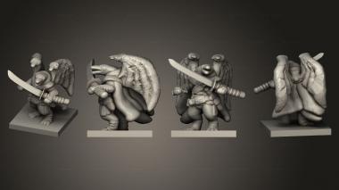 Military figurines Tenku Bird Warrior 005 3d model
