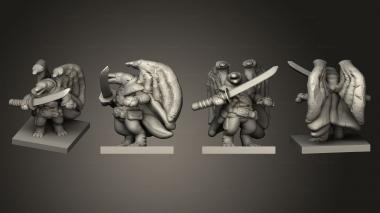Military figurines Tenku Bird Warrior 006 3d model