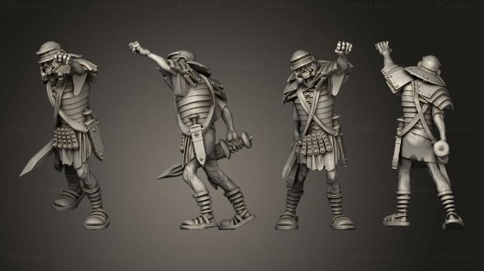 Military figurines (TESTUDO LEGGIONAIRE 3, STKW_13547) 3D models for cnc