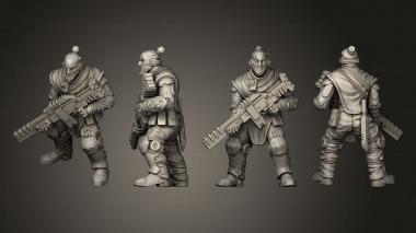 Military figurines Tex 3d model