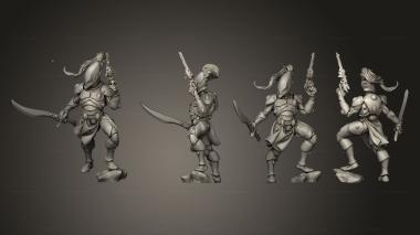 Military figurines The Aetern Troop 03 3d model