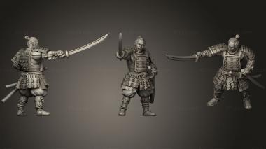 Military figurines Kyoushuneko Samurai Chinese Troops 3d model