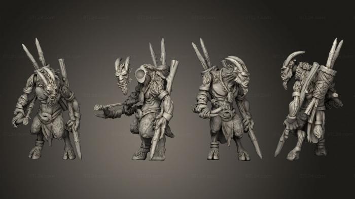 Military figurines (The Astabryds astador  arquero arco  11, STKW_13591) 3D models for cnc