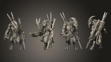 Military figurines The Astabryds astador  arquero arco  11 3d model