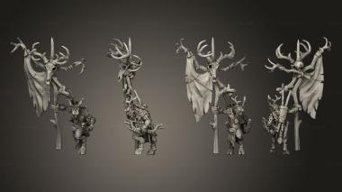 Military figurines The Astabryds astador  arquero arco  14 3d model